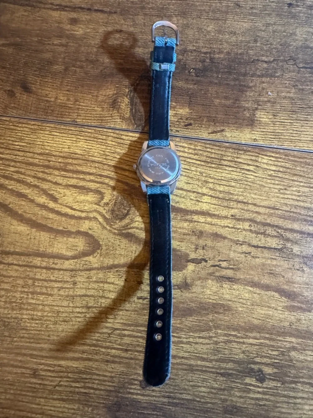 Rumours Denim Star Watch Blue Dial Japan Movt Quartz Y2K Embroidered Strap‎